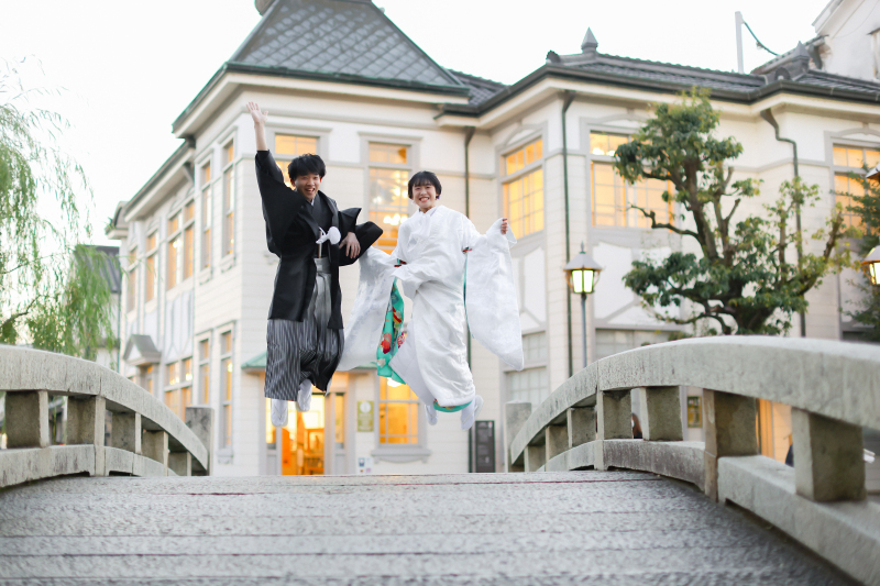 中橋でジャンプ！