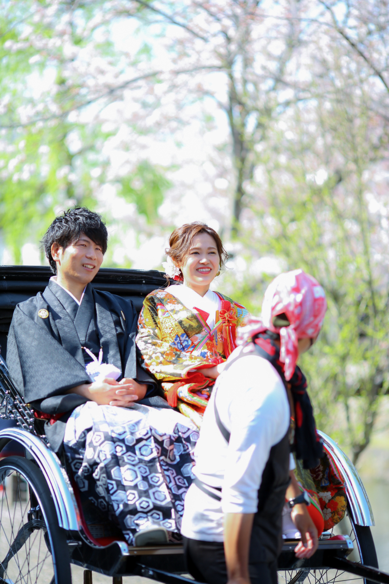 人力車で美観地区を観光♪