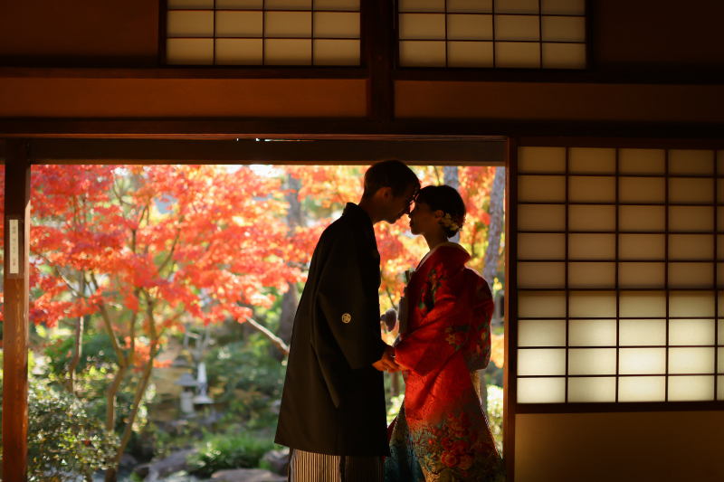 和部屋からも紅葉が♡