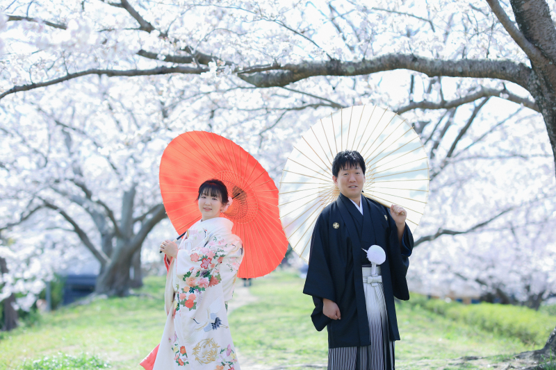 和傘を持って☆彡