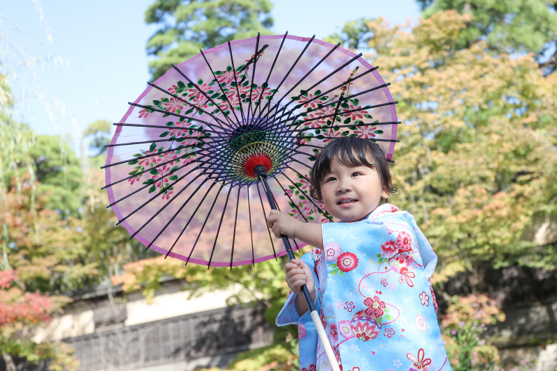 和傘を持って♪