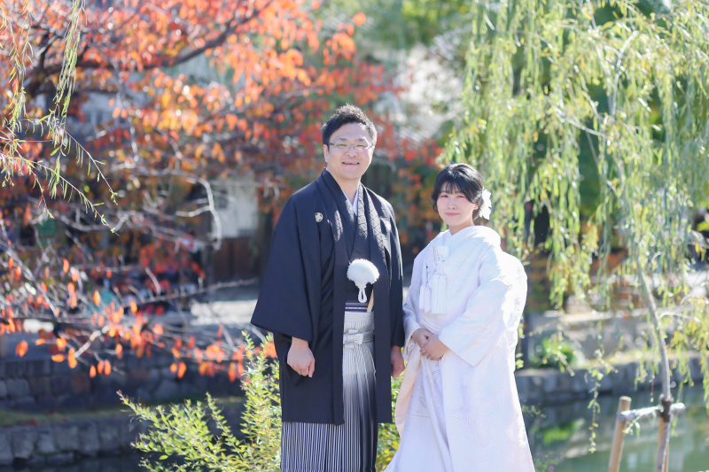 美観地区の紅葉