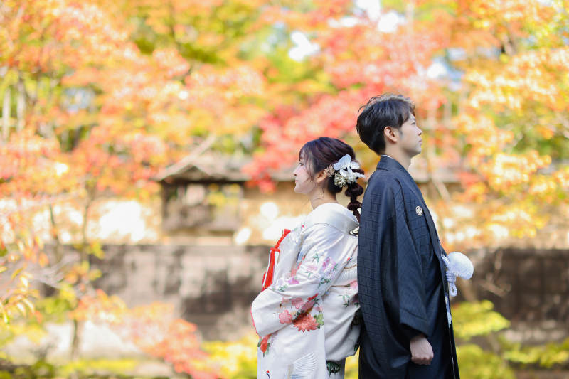 紅葉の時期の美観地区