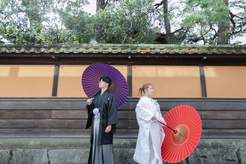 和傘を持って♪