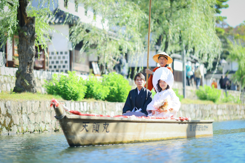 倉敷美観地区の川舟♩