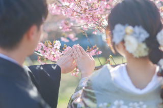 河津桜ロケとチャペル撮影&hearts;