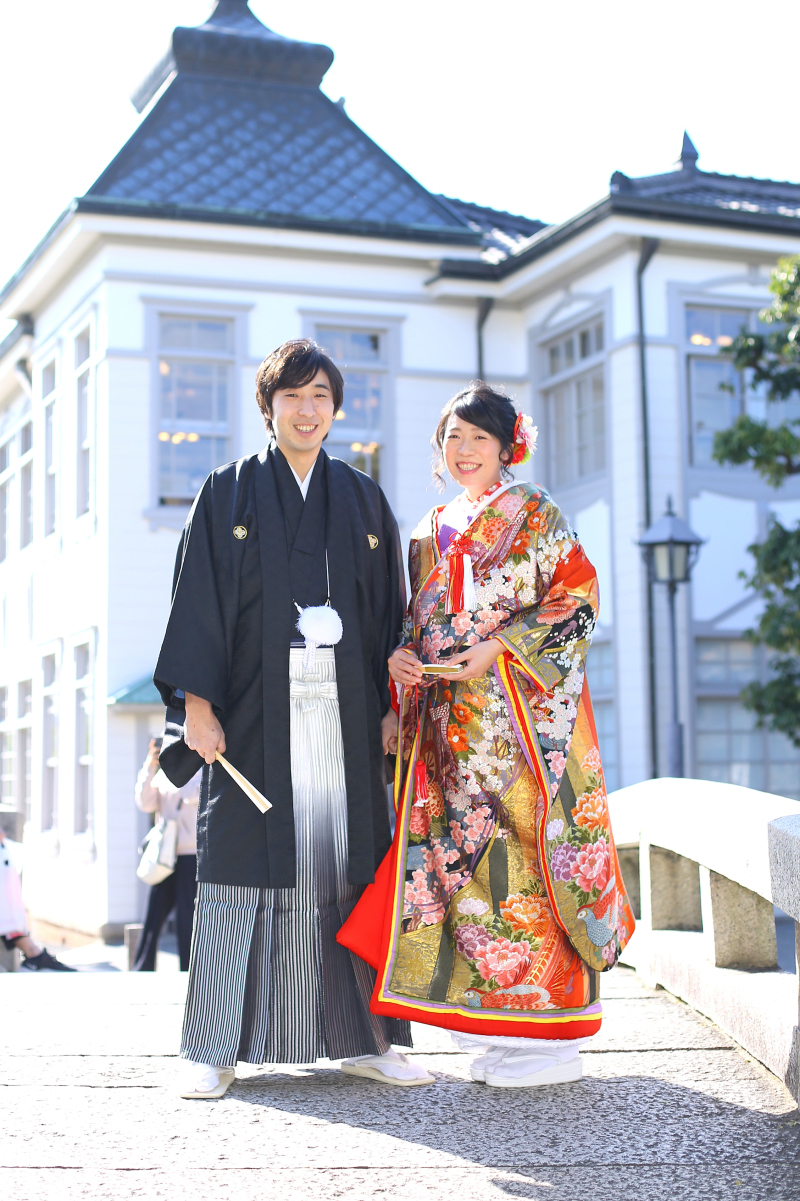 美観地区の中心、中橋で撮影♩