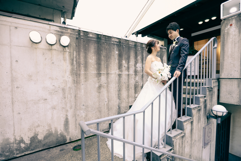 倉敷アモルの階段で♪