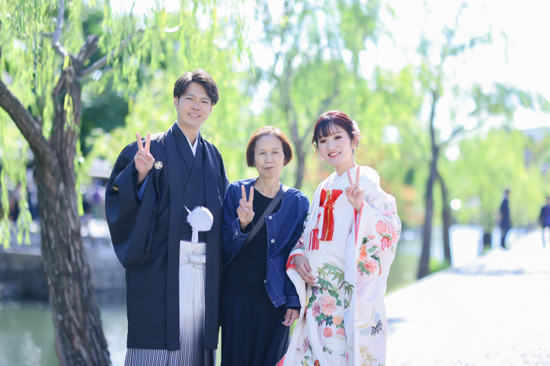 お母様との3ショット！