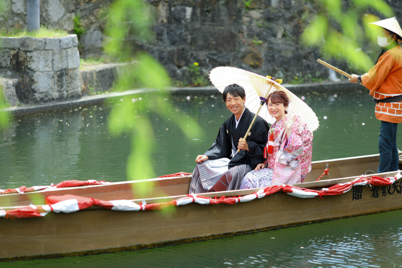 川舟に乗りました♪