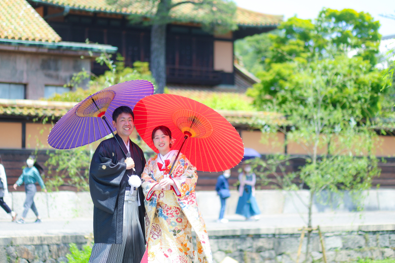 和傘を使って✧˖°