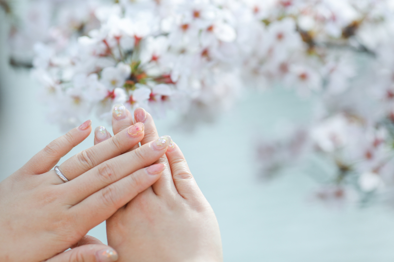 可愛いネイルも一緒に♪