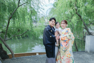 お子様と一緒に美観地区で撮影♪