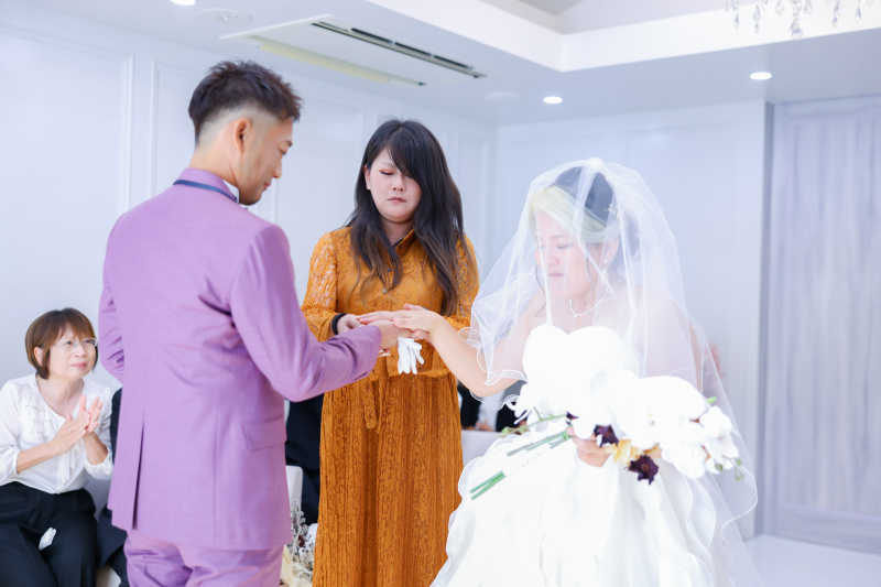 新郎様のところまで…