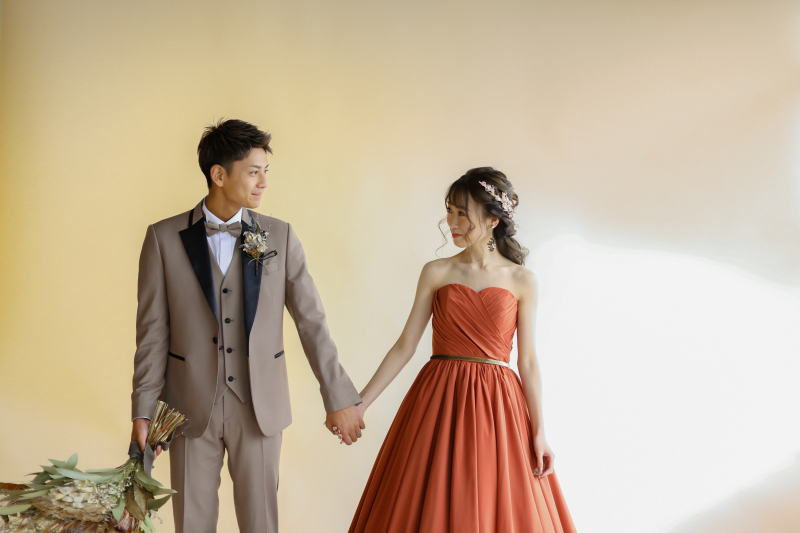 ブラウン×テラコッタ