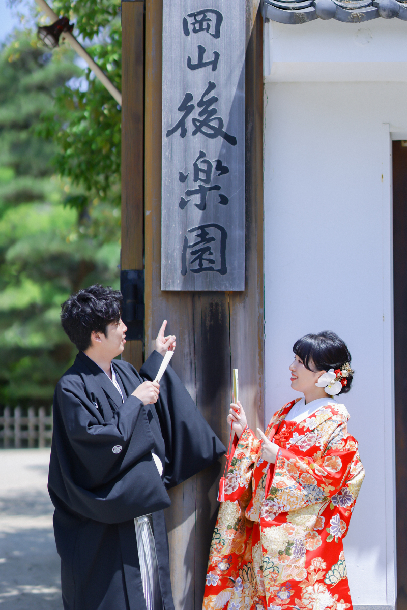 岡山後楽園で撮影スタート!!!