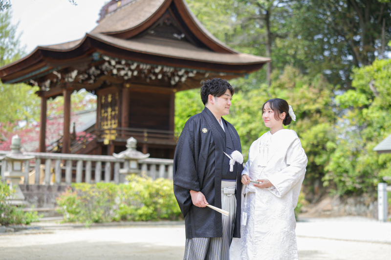 美観地区内にある阿智神社へ