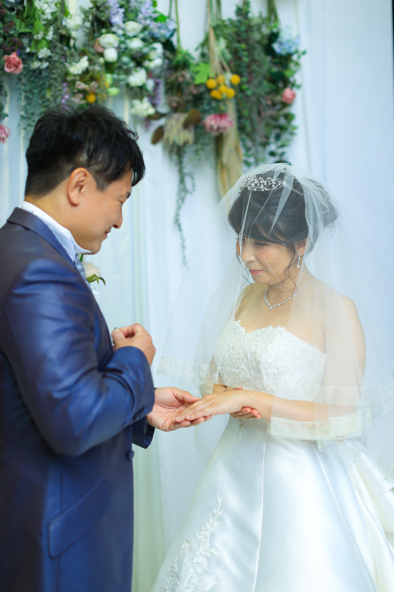 指輪交換シーン