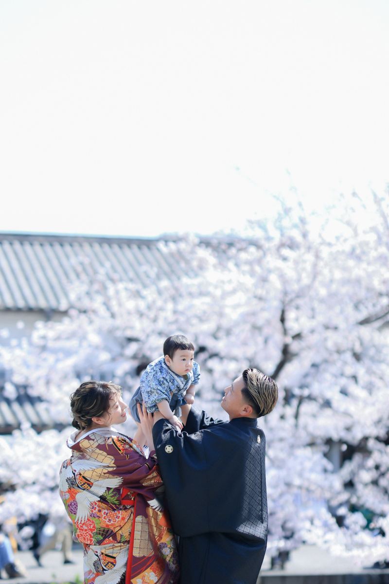 お子様もおめかしをして