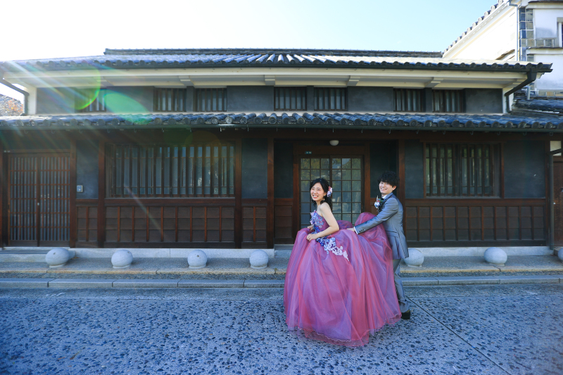 カラードレスの撮影♩