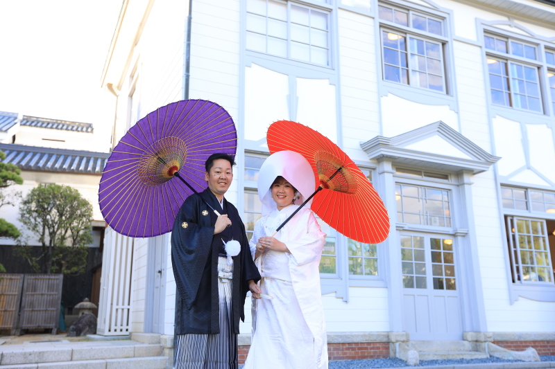 憧れの洋髪綿帽子で☆