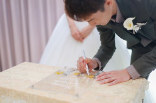 倉敷アモル by STUDIO View 美観地区店_「まるで結婚式」チャペルでのセレモニー撮影