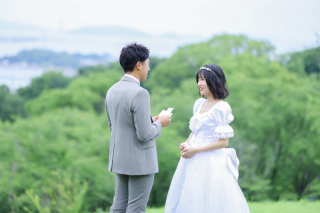 倉敷アモル by STUDIO View 美観地区店_おふたりの想い出の地で洋装ロケーション撮影