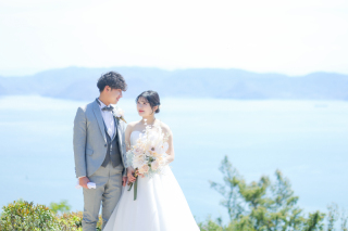 海・公園・お花畑など♩人気の場所でのドレス撮影　結婚式をしない方にも想い出の地などでの撮影がおすすめ＊
