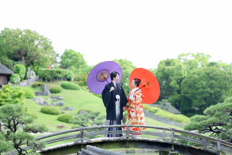【後楽園+美観地区】和装2点ロケーション