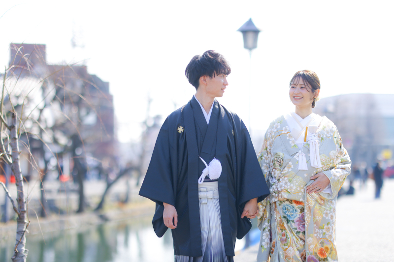 【冬の撮影は観光客が少なくオススメ◎】和装1点+洋装1点 美観地区 ロケ×チャペル or スタジオ撮影〈12/1~2/28撮影〉