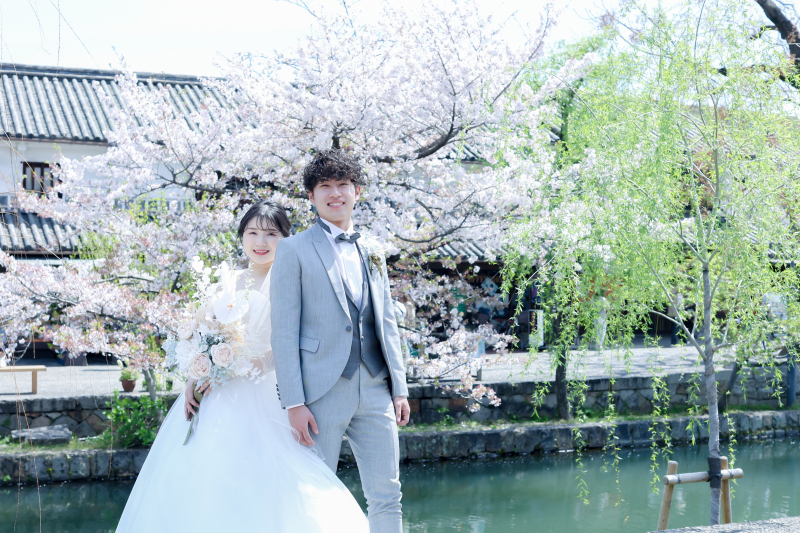 【2026年桜撮影】和装1点 美観地区×桜ロケーション〈3/27~4/8〉|毎年人気の桜シーズン*