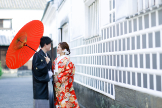 【15組様限定】和装2点 美観地区ロケーション〈白無垢も色打掛も着れる満喫プラン〉