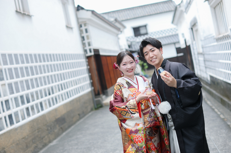 【夏限定】倉敷美観地区 食べ歩きフォトプラン★観光気分を楽しむ和装ロケーション撮影〈~8月31日までの撮影限定〉