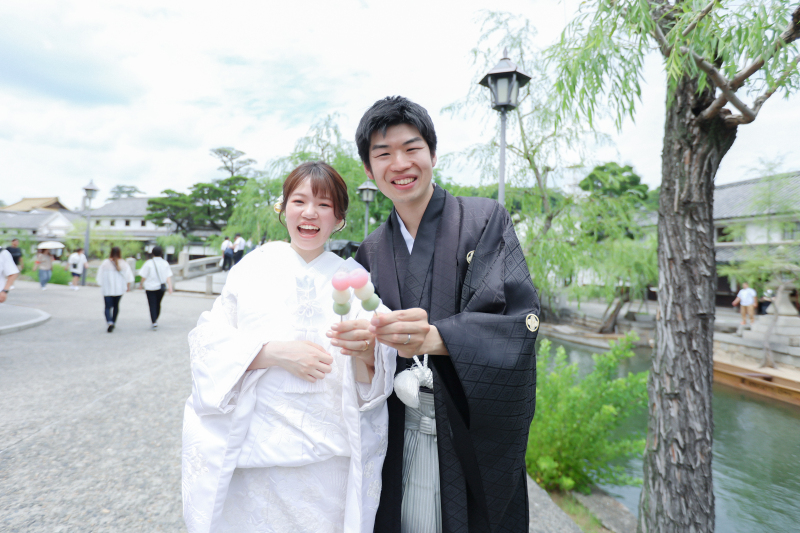 【夏限定】倉敷美観地区 食べ歩きフォトプラン★観光気分を楽しむ和装ロケーション撮影〈~8月31日までの撮影限定〉