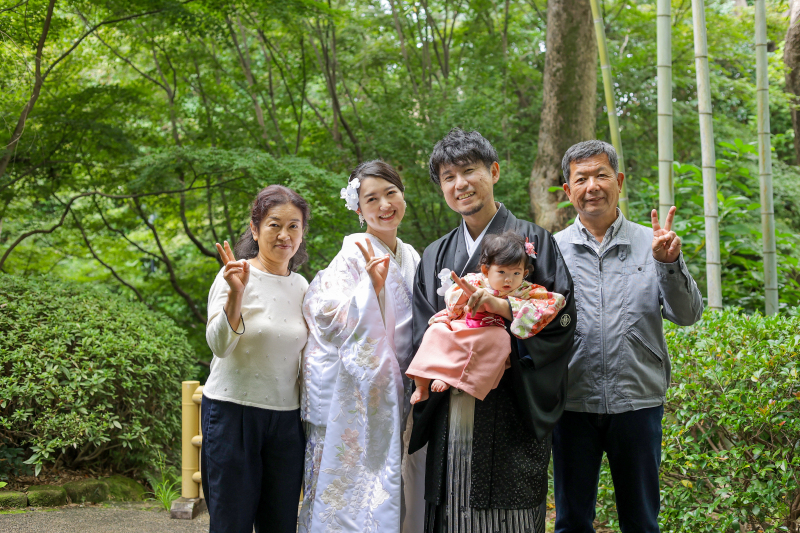 家族3代でピース!