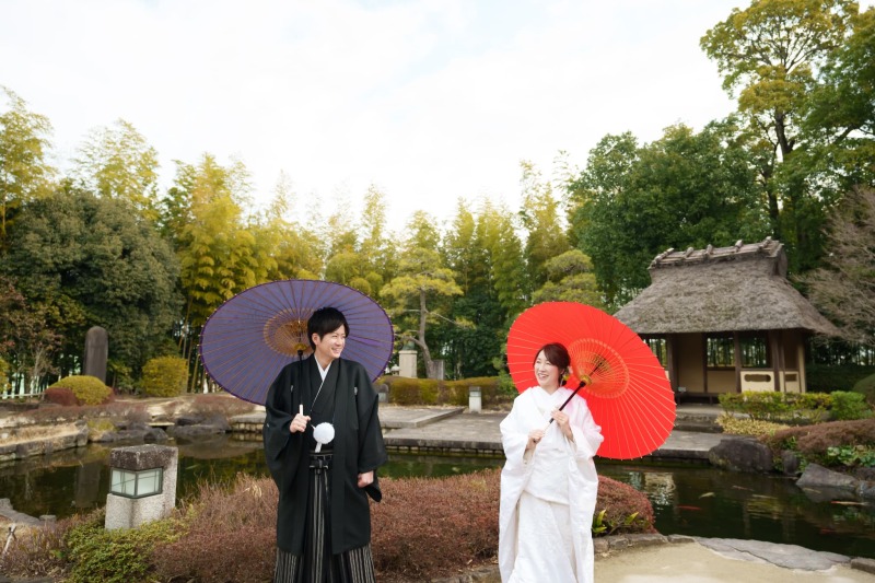 伝統の風景に映える差し色