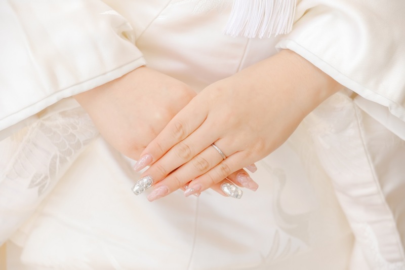 キラキラネイルも♡