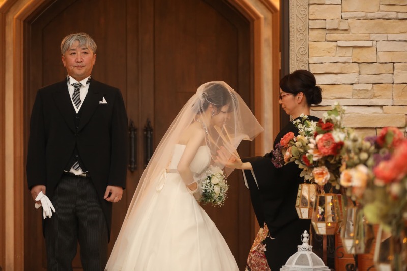 最後の身支度 ベールダウン