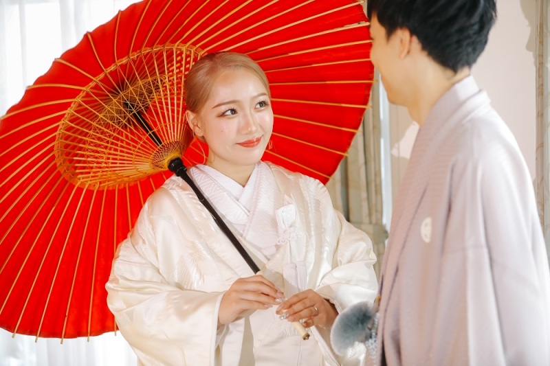 ご新婦様の上目遣い♡