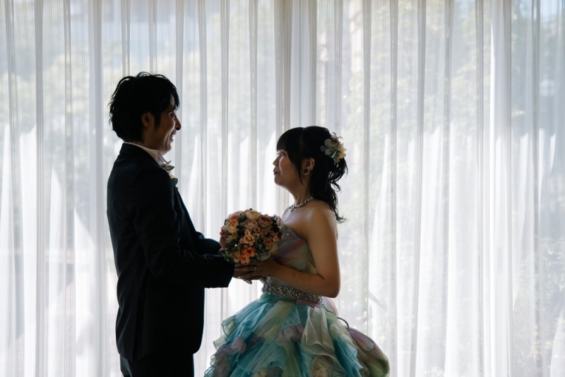 披露宴会場にて