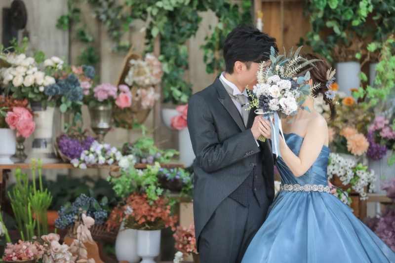 ナチュラルなお顔隠しショット