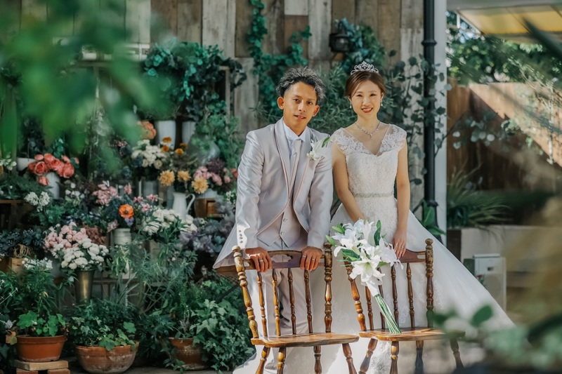 色とりどりのお花スポットで☆