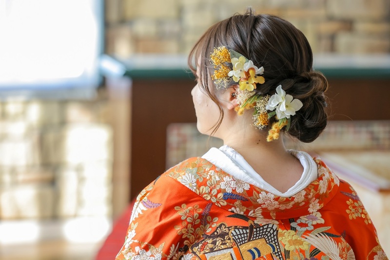ご新婦様のヘアスタイル*