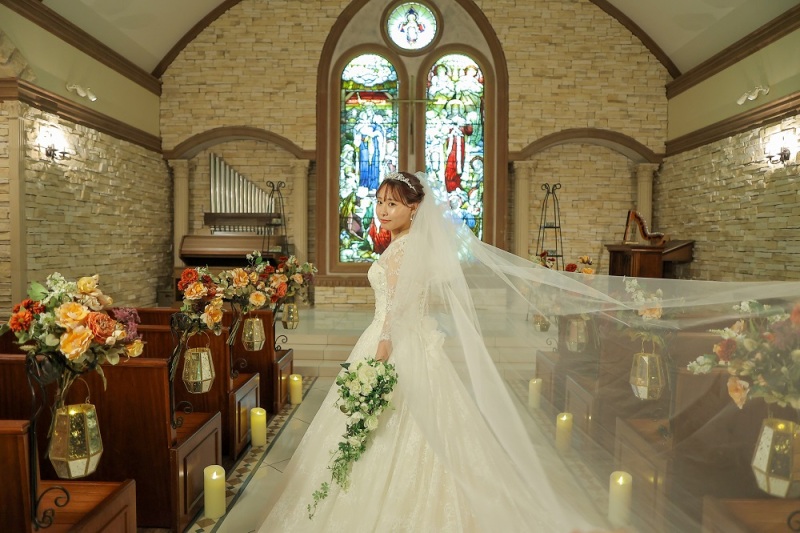 ベールをなびかせて☆彡