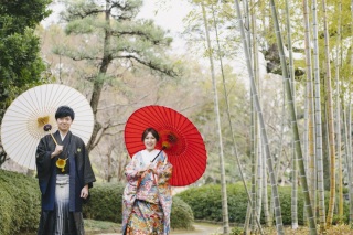 色打掛×ウェディングドレス◇ロケ＆スタジオ撮影