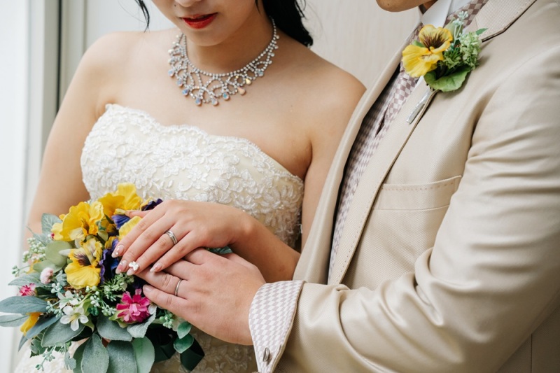 お顔隠しショットも◎