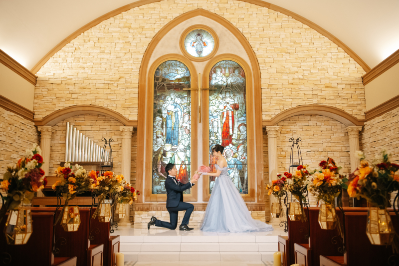 ロマンティックなプロポーズショット