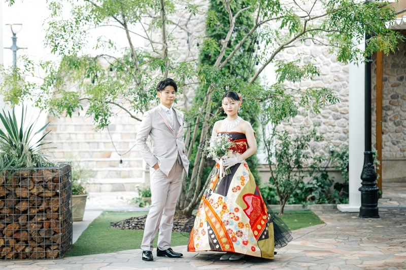 カラードレスのように着られます!