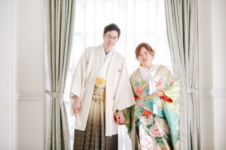 自然光とともに...｜色打掛＆ウェディングドレス◇スタジオ撮影