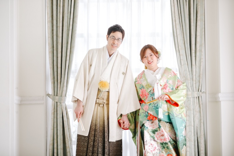 自然光とともに...|色打掛&ウェディングドレス◇スタジオ撮影